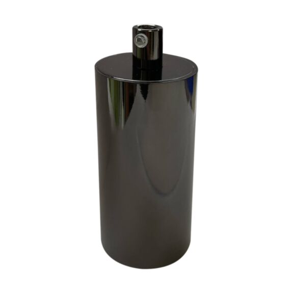 Douille E27 en métal noir chromé