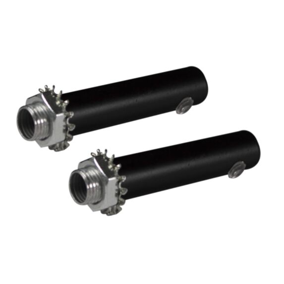 2 serre-câbles métal noir H. 5cm