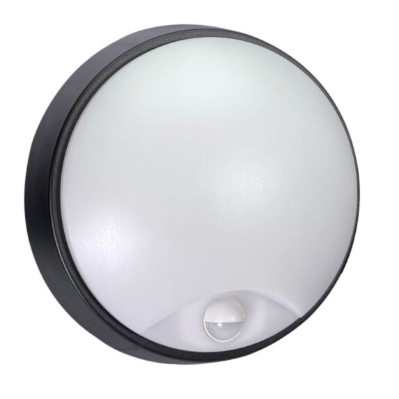 Hublot rond Vela noir IP54 12W couleurs réglables Ø71xH.214mm