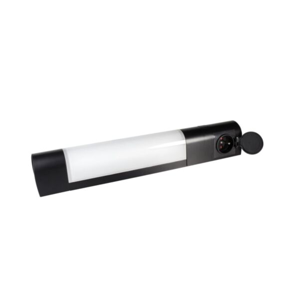 Applique LED Belna noir 7W 5000Lm S19 IP21 avec prise