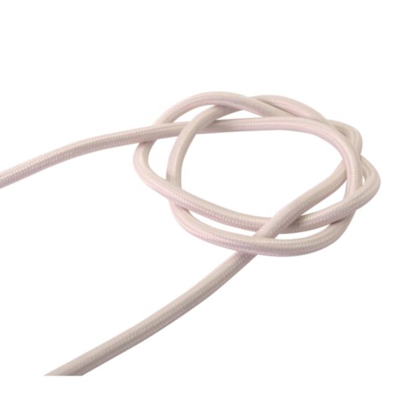 Câble électrique rond tissu rose ballerine 3m - TIBELEC