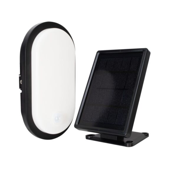 Hublot LED solaire Borgo 7W 600lm détecteur - TIBELEC