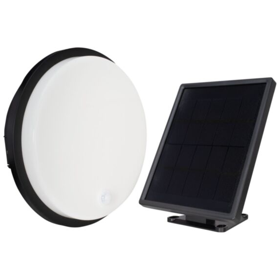 Hublot LED solaire Vallis 11W 1000lm détecteur - TIBELEC