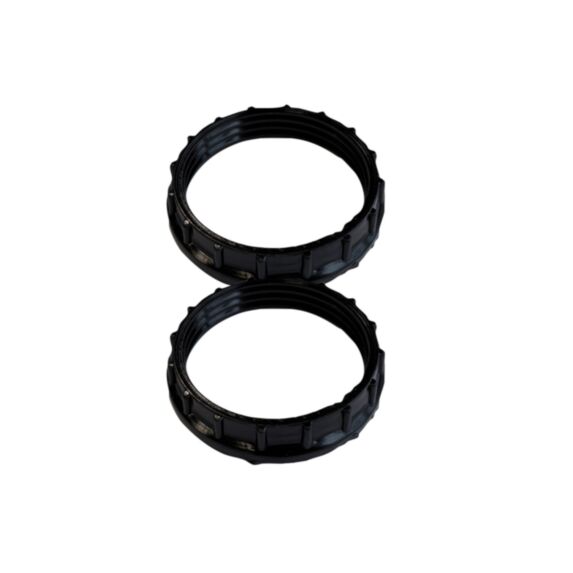 Bague de fixation abat-jour 48mm noir x2 pour douille E27 - TIBELEC