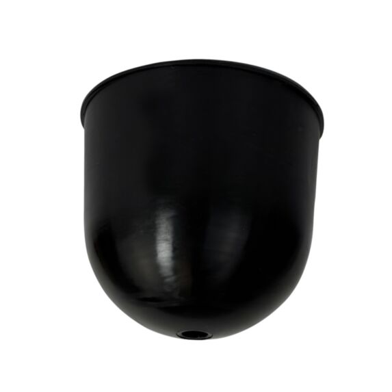 Pavillon cache-fils plastique rond cylindrique Ø70mm noir - TIBELEC