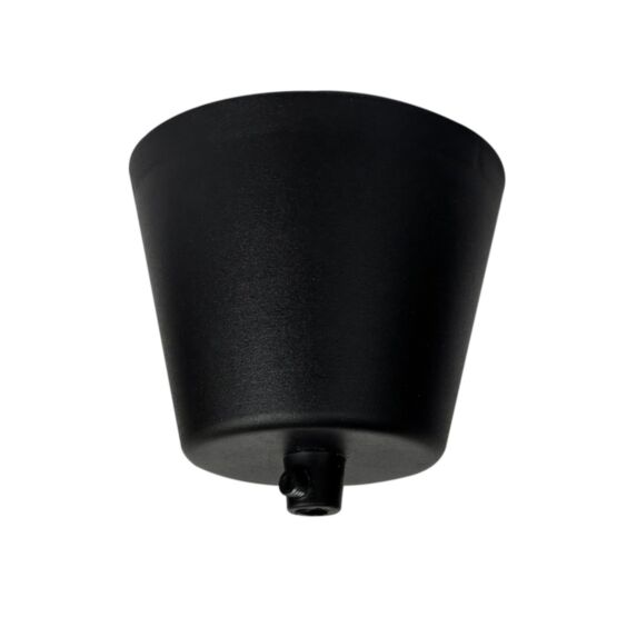 Pavillon cache-fils conique plastique Ø90mm noir - TIBELEC