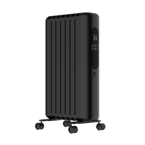 Radiateur bain d'huile caréné Mirana 1500W noir mat - HEALLUX