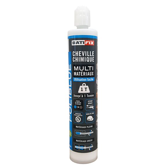 Scellement chimique polyester Poliblue Cartouche 300ml - BATIFIX
