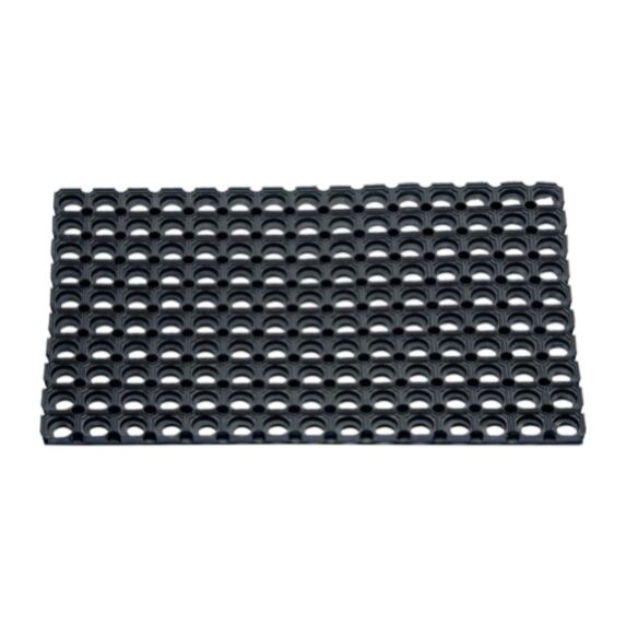 Tapis grattant caillebotis noir - 60 x 40