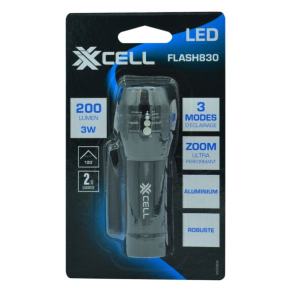 Torche pile XXCELL 3W 200lm 3xAAA non incluses - XXCELL