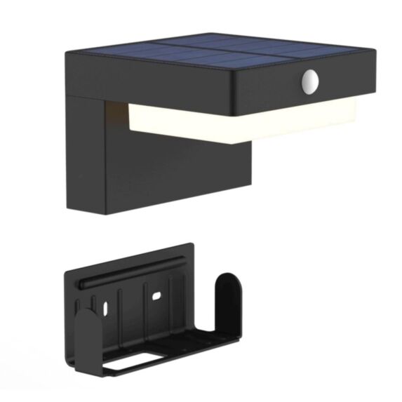 Applique murale Karat noir 3000K 650ml IP44 +détecteur - XXCELL