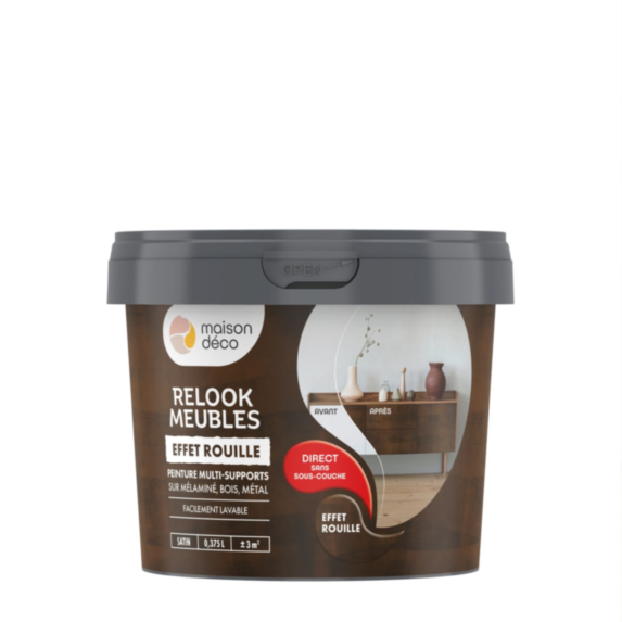 Peinture Relook Meubles Rouille 375ml - MAISON DECO