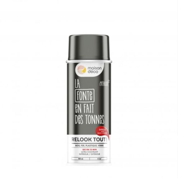 Aérosol Relook Tout métal fonte 0,4L - MAISON DECO