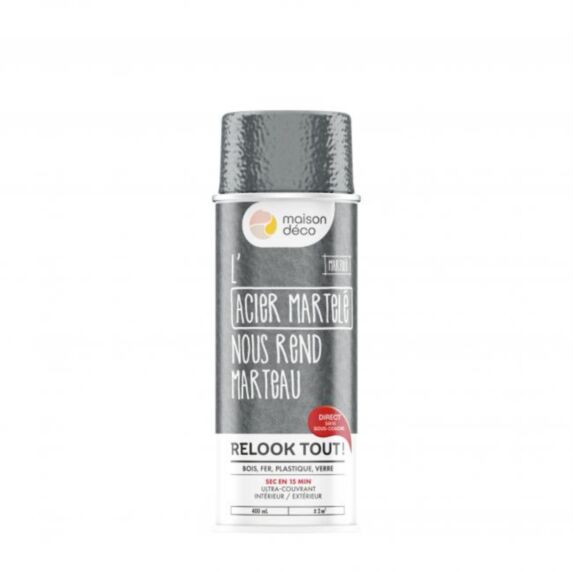 Aérosol Relook Tout martelé acier 0,4L - MAISON DECO
