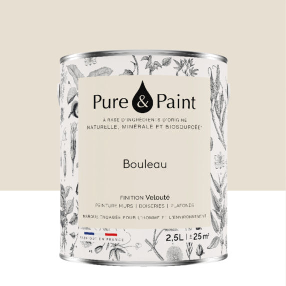 Peinture Multi-Supports Velours Bouleau 2,5L - PURE & PAINT