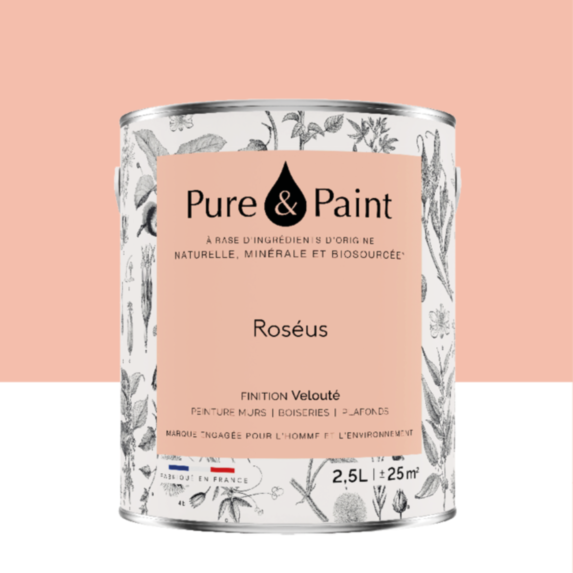Peinture Multi-Supports Velours Roseus 2,5L - PURE & PAINT