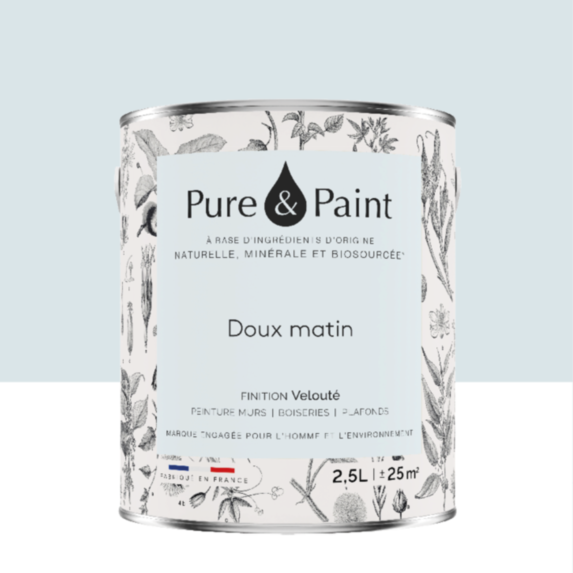 Peinture Multi-Supports Velours Doux Matin 2,5L - PURE & PAINT