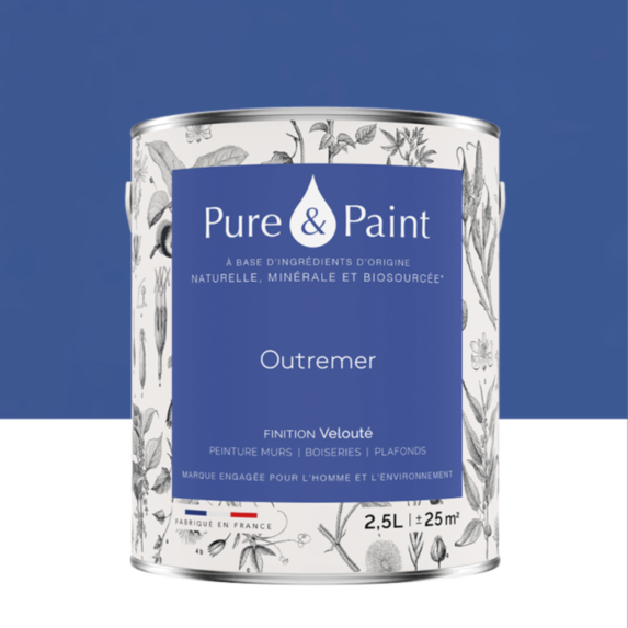 Peinture Multi-Supports Velours Outremer 2,5L - PURE & PAINT