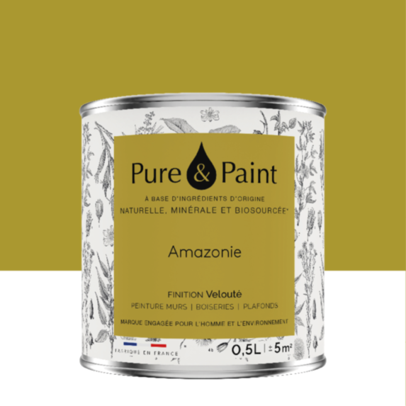 Peinture Multi-Supports Velours Amazonie 0,5L - PURE & PAINT