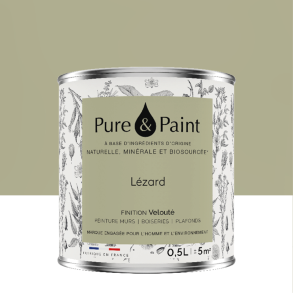 Peinture Multi-Supports Velours Lezard 0,5L - PURE & PAINT