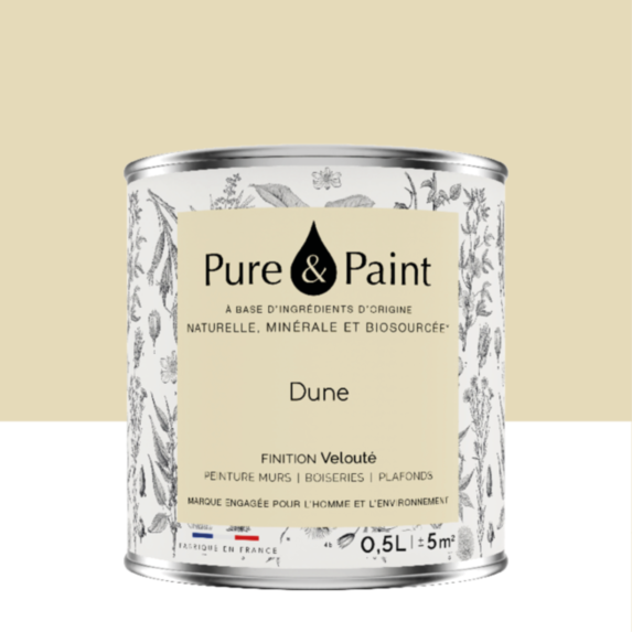 Peinture Multi-Supports Velours Dune 0,5L - PURE & PAINT