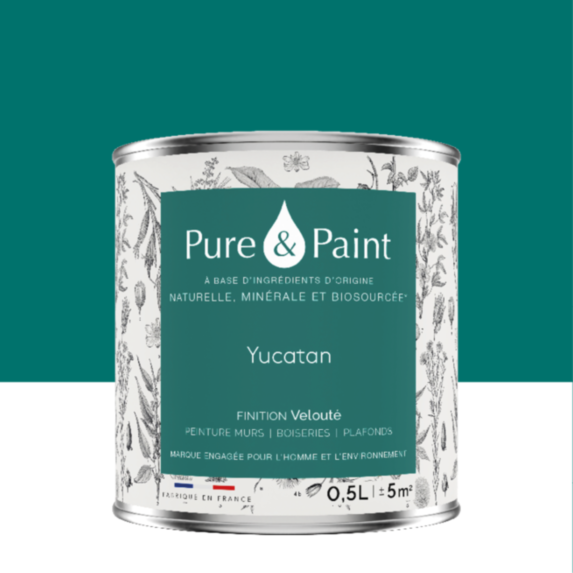 Peinture Multi-Supports Velours Yucatan 0,5L - PURE & PAINT