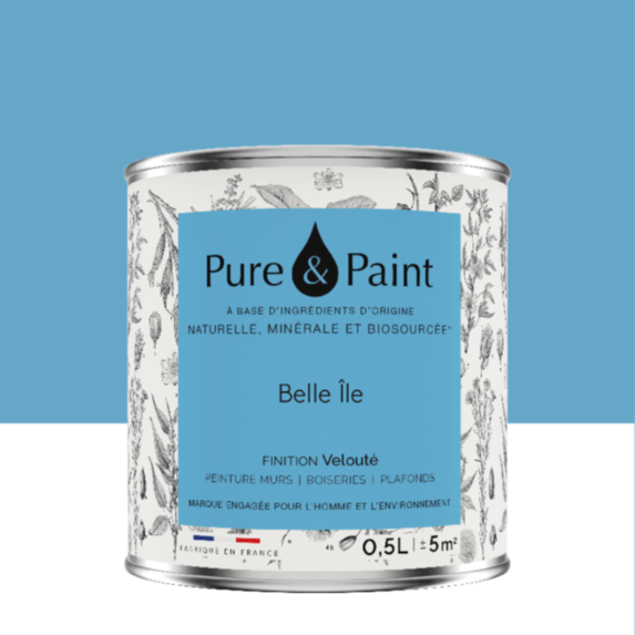 Peinture Multi-Supports Velours Belle Ile 0,5L - PURE & PAINT