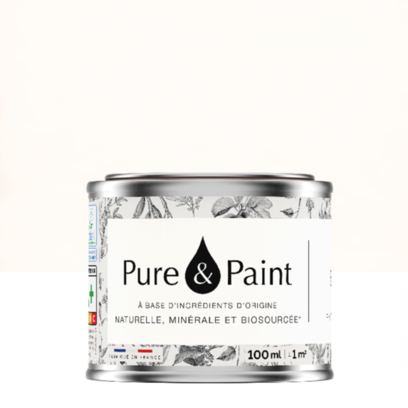 Peinture Multi-Supports Velours Blanc 100ml - PURE & PAINT