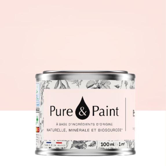Peinture Multi-Supports Velours Ballerine 100ml - PURE & PAINT