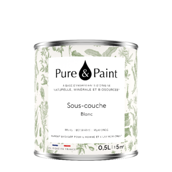 Peinture Multi-Supports Velours Sous Couche 0,5L - PURE & PAINT