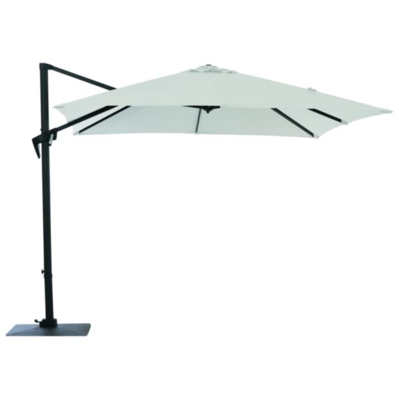 Parasol déporté Aluminium Roma 3x3m Ecru