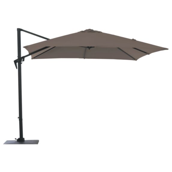 Parasol déporté Roma 3x3m Taupe - PROLOISIRS