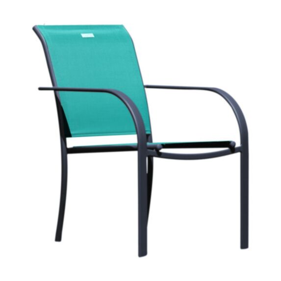Fauteuil béziers bleu canard