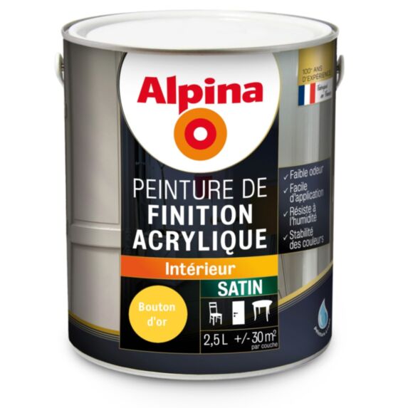 ACRYLIQUE SATIN BOUTON D'OR 2.5L