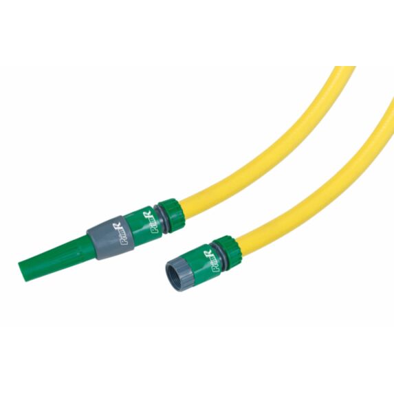 Batterie tuyau antivrille 20m Ø15mm jaune + 4 raccords - RIBIMEX