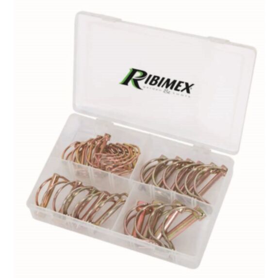 Lot 25 goupilles clips tubes en coffret