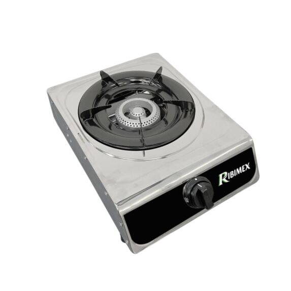 Réchaud gaz inox 1 feu inox gris - RIBIMEX
