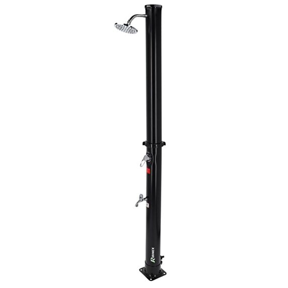 Douche de jardin solaire PVC 20L noir - RIBIMEX