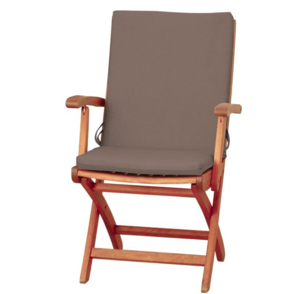 Coussin monobloc haut dossier déhoussable taupe - TENDANCES ET CREATIONS