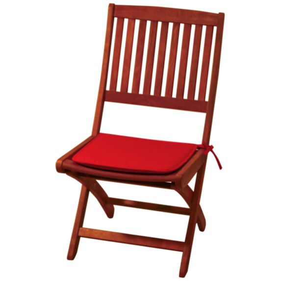 Galette de chaise carrée 38x38x3cm Bleu Canard