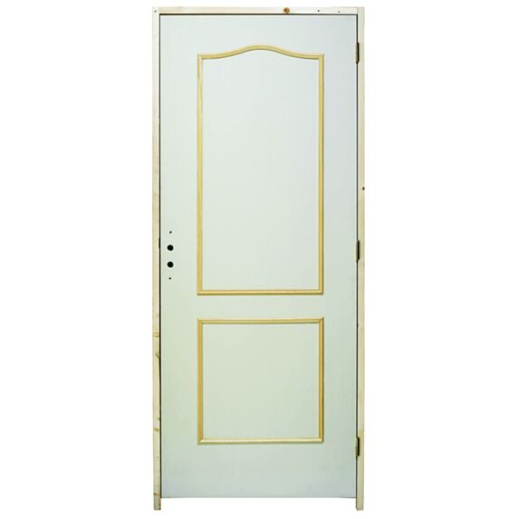 Décor porte Louis XV 2 panneaux obéché brut 53x101cm/53x53cm - SKYLAB