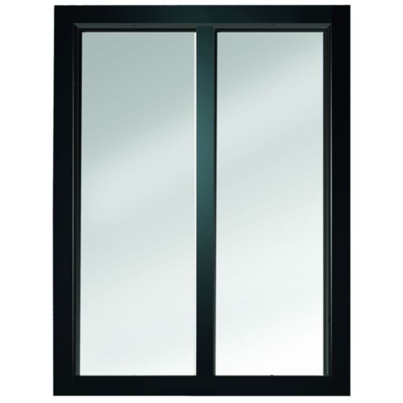 Verrière Atelier 2 Carreaux Noir H.108xL.76,8cm - SKYLAB