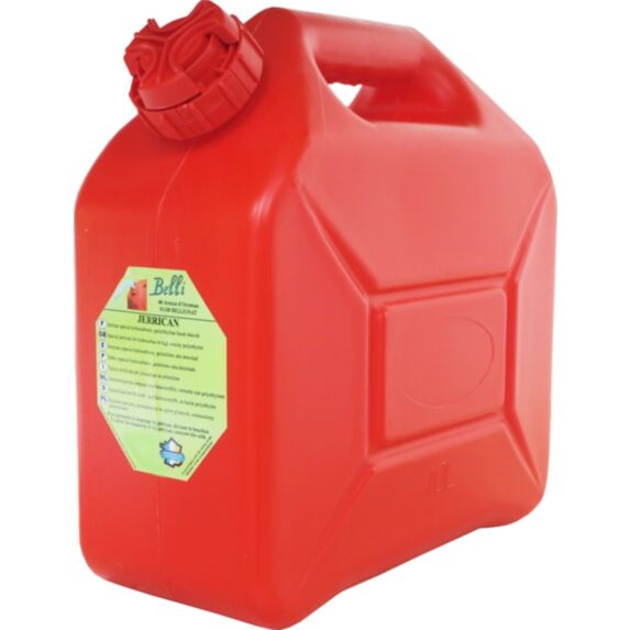 JERRICAN HYDROCARBURES A BEC VERSEUR 10 L ROUGE