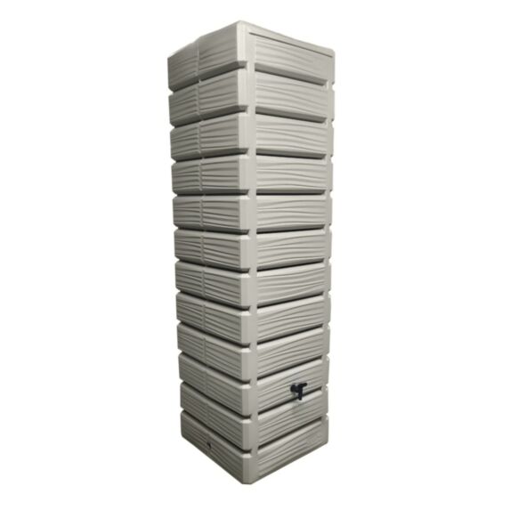 Récupérateur à eau Dune 700L grège 60x60x210cm - BELLI