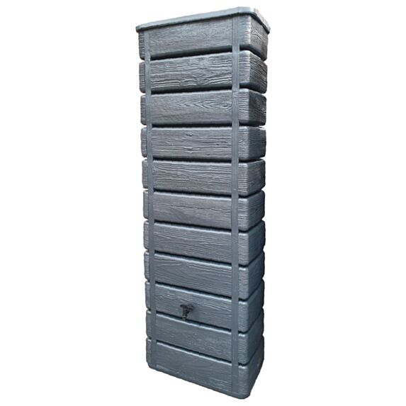 Récupérateur eau de pluie 300L Wood aspect bois anthracite - BELLI
