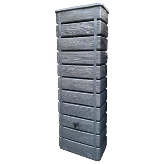 Récupérateur eau de pluie 300L Wood aspect bois anthracite - BELLI