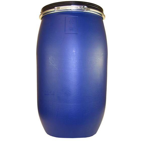 Fût ouverture totale 120L bleu