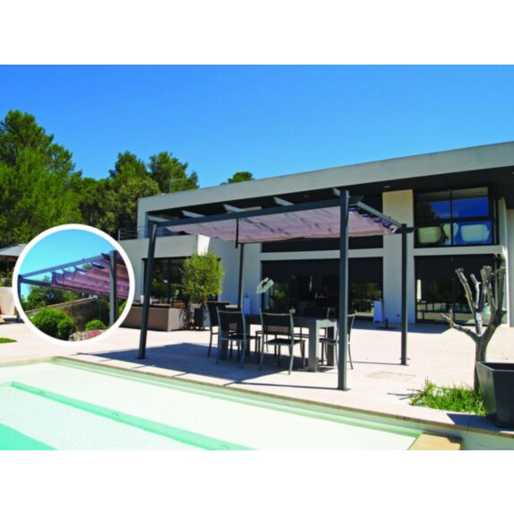 Tonnelle autoportante Manhattan 2,83x4m alu - COULEURS DU MONDE