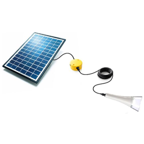 Kit d'éclairage solaire pour tonnelle/lampe torche - COULEURS DU MONDE