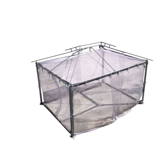 Kit de moustiquaires universelles grises pour tonnelle 3x3m - COULEURS DU MONDE